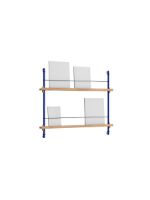 Billede af Moebe Magazine Shelving 73x85 cm - Oak/Deep Blue