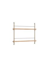 Billede af Moebe Magazine Shelving 73x85 cm - Oak/Warm Grey