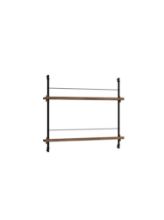 Billede af Moebe Magazine Shelving 73x85 cm - Smoked Oak/BlackMoebe Magazine Shelving 73x85 cm - Smoked Oak/Black