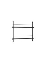 Billede af Moebe Magazine Shelving 73x85 cm - Black/Black