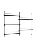 Billede af Moebe Magazine Shelving 123x162 cm - Black/Black