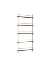 Billede af Moebe Magazine Shelving 188x85 cm - Smoked Oak/Warm Grey
