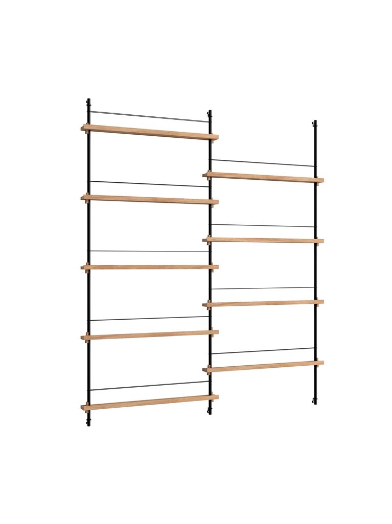 Billede af Moebe Magazine Shelving 188x162 cm - Oak/Black