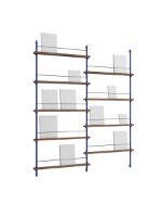 Billede af Moebe Magazine Shelving 188x162 cm - Smoked Oak/Deep Blue