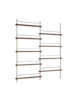 Billede af Moebe Magazine Shelving 188x162 cm - Smoked Oak/Warm Grey