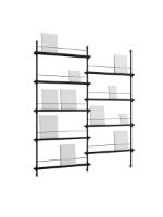 Billede af Moebe Magazine Shelving 188x162 cm - Black/Black