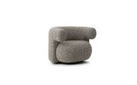 Billede af Normann Copenhagen Burra Lounge Stol m. Returdrejefunktion SH: 42,5 cm - Zero 0110
