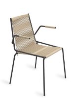 Billede af Thorup Copenhagen Noel Chair W.Armrest SH: 46 cm - Sort/Natur