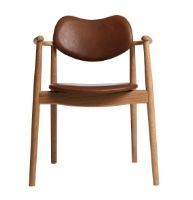 Billede af Ro Collection Regatta Spisebordsstol Ryg og Sædepolstret - Olieret Eg/Veronica Cognac