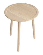 Billede af Ro Collection Dodona Sofabord Ø: 46 cm - Sæbebehandlet Eg