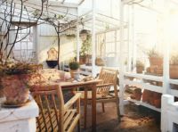 Billede af FDB Møbler M3 Sammen Havebord 90x104,5 cm - Massiv Teak / Natur 