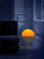 Billede af Verpan Wire Table Lamp Ø: 40 cm - Chrome/Orange 