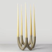 Billede af Ro Collection Chandelier Five Armed B: 24 cm - Dark Stone