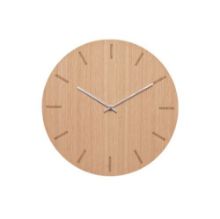 Billede af Hemverk Vægur Ø: 38 cm – Light Oak/Silver