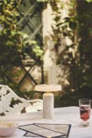 Billede af Design By Us Trip Portable Lamp H: 21 cm - Carrara Marble/Opal