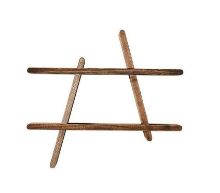 Billede af Andersen Furniture A Shelf Medium 52x46x9 cm - Smoked Ash