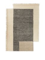 Billede af Ferm Living Counter Rug 200x300 cm - Charcoal/Off-White 