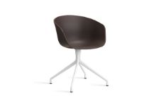 Billede af HAY AAC 20 About A Chair SH: 46 cm - White Powder Coated Aluminium/Raisin