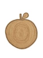 Billede af Ferm Living Apple Braided Rug 110x120 - Natural