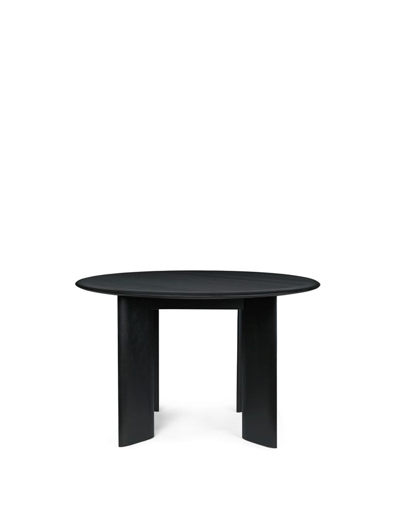 Billede af Ferm Living Bevel Table Ø: 117 cm - Black Oiled Beech