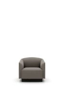 Billede af New Works Shore Lounge Chair Plinth SH: 38 cm - Linara/Umber 