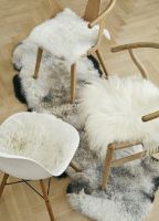 Billede af Natures Collection New Zealand Sheepskin Seat Cover Long Wool Round Ø: 38 cm - Ivory OUTLET