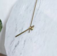 Billede af Hemverk Vægur Ø: 28 cm – Marble Bianco/Black