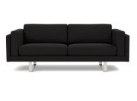 Billede af Erik Jørgensen EJ 280 2 Pers. Sofa 86 L: 210 cm - Njord Mørk Grå/Børstet Krom