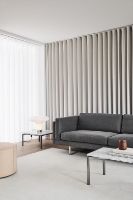 Billede af Erik Jørgensen EJ 280 2 Pers. Sofa 86 L: 210 cm - Njord Mørk Grå/Børstet Krom