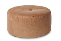 Billede af Bent Hansen Belly Puf Ø: 80 cm - Davos Læder Brown