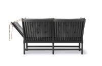 Billede af Fredericia Furniture 1789 2 Pers. Tremmesofa Højre L: 160 cm - Sort Omni Læder/Sort Lakeret