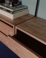 Billede af New Works Cabinet Low w. Drawers 38,4x79 cm - Walnut