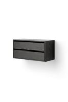 Billede af New Works Cabinet Low w. Drawers 38,4x79 cm - Black Ash