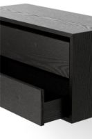 Billede af New Works Cabinet Low w. Drawers 38,4x79 cm - Black Ash