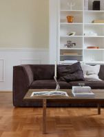 Billede af Eberhart Furniture Eugene Sofabord 70x125 cm - Iron Linoleum/Mørk Egetræ