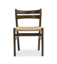 Billede af Bernstorffsminde Møbelfabrik BM1 Stol SH: 46 cm - Oliebehandlet Røget Eg/Natur Flet