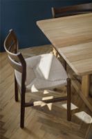 Billede af Bernstorffsminde Møbelfabrik BM1 Stol SH: 46 cm - Oliebehandlet Røget Eg/Natur Flet