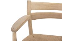 Billede af Bernstorffsminde Møbelfabrik BM2 Armstol SH: 46 cm - Sæbebehandlet Eg/Natur Flet