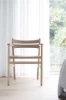 Billede af Bernstorffsminde Møbelfabrik BM2 Armstol SH: 46 cm - Oliebehandlet Eg/Natur Flet