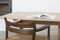 Billede af Bernstorffsminde Møbelfabrik BM2 Armstol SH: 46 cm - Oliebehandlet Røget Eg/Natur Flet