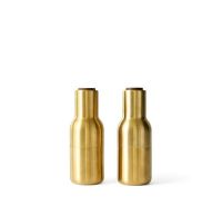 Billede af Audo Copenhagen Bottle Grinder 2-pack H: 20,5 cm - Brushed Brass/Walnut