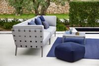 Billede af Cane-line Outdoor Divine Fodskammel 55x55 cm - Midnight Blue