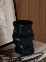 Billede af Audo Copenhagen Collapse Vase H: 20 cm - Black