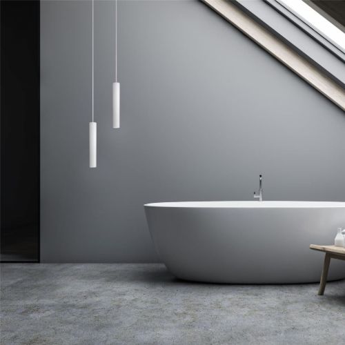 ANTIDARK Tube Pendant GU10 H: 40 cm - White