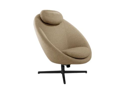 Cane-line Indoor Pace Loungestol inkl. Nakkehynde - Marsala Yellow/Black Aluminium