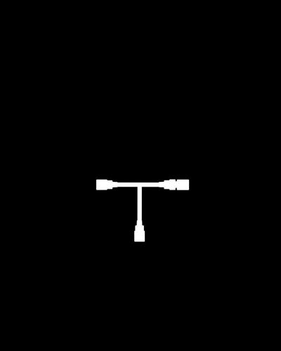 Sirius Tech-Line T-Split 7x5 cm - Sort