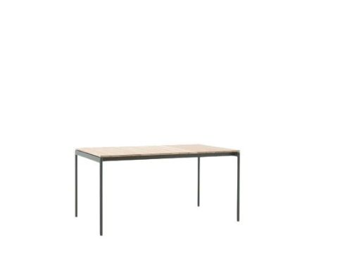 &Tradition Ville AV25 Andersen & Voll Outdoor Dining Table 90x150 cm - Bronze Green/Teak