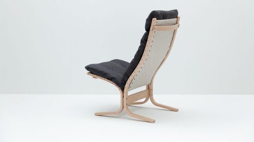 LK Hjelle Siesta Classic Lænestol Høj  - Nature/Vintage Black Soft