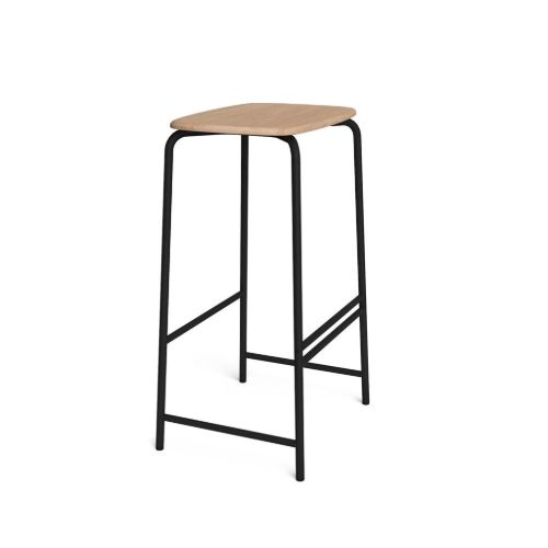 VIA Copenhagen TRAB Barstool H: 65 cm - Hvidolieret Eg