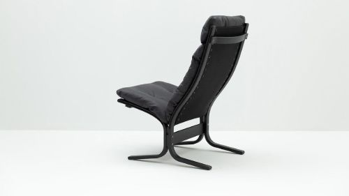 LK Hjelle Siesta Classic Lænestol Høj  - Black/Vintage Black Soft